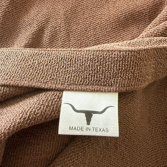 Stubbs Western Dark Brown Bemberg Textured Wooden Casual Button Up Shirt Men 2XL - Picture 7 of 8